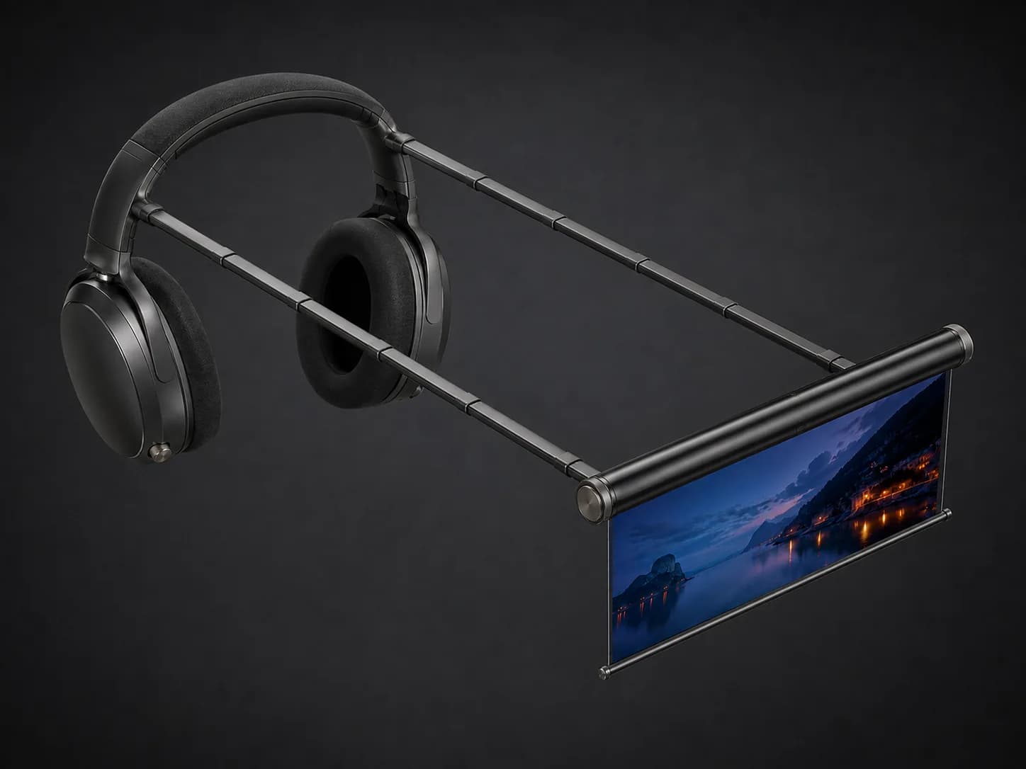 PCH-1 design concept with two extended support arms and an inward-facing landscape OLED screen